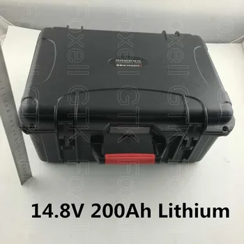 

Lithium battery pack 14.8V 200Ah Li ion for home solar systems storage UPS supply Emergency system solar lighting system+Charger