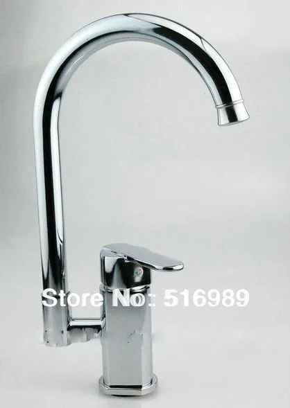 New Swivel Bathroom Faucet Basin Kitchen Sink Mixer Tap Chromed Brass b8480A