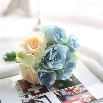 

2 Colors Silk Rose Phalaenopsis hybrid butterfly orchid Artificial Flowers Wedding Decoration Bridal Bouquet Home Decor