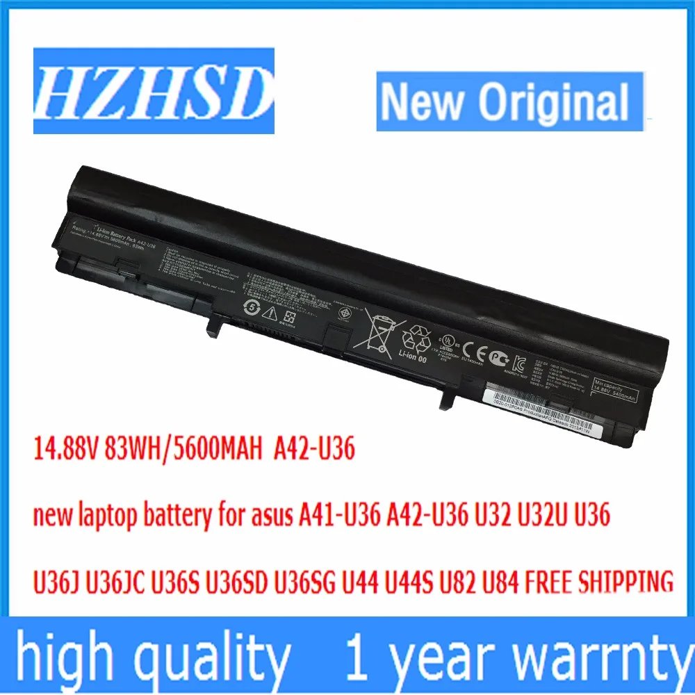 14 88 в 83 Втч 5600 мАч Новый аккумулятор для ноутбука asus A42-U36 U32 U32U U36 U36J U36JC U36S U36SD U36SG U44