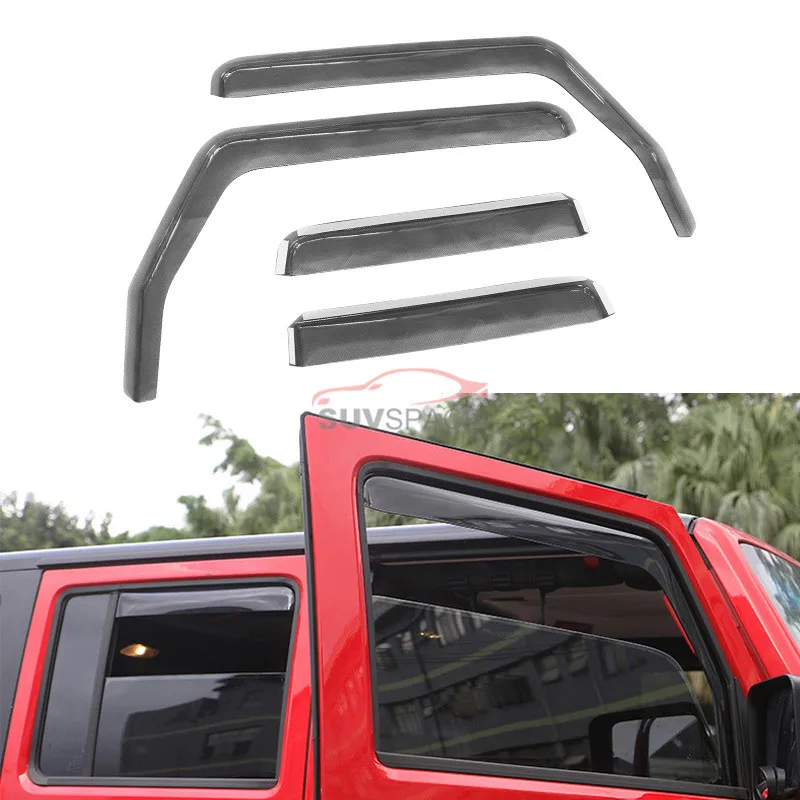 For 2007-2017 Jeep Wrangler 4 door Side Window Visor Rain Guard Deflector For 2007-2017 Jeep Wrangler 4 door Side Window Visor Rain Guard Deflector