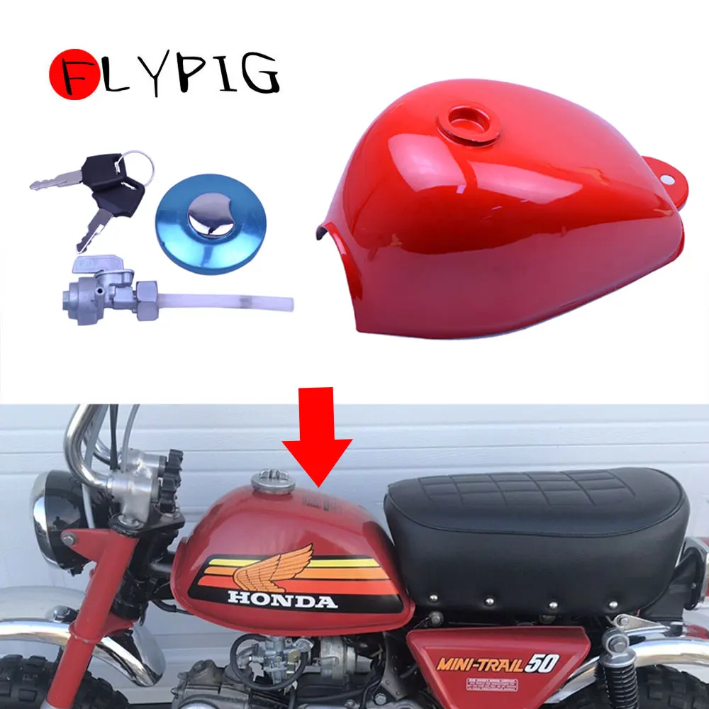 

Hot Selling Red Fuel Gas Tank with Cap and Petcock Fit for Honda Mini Trail Monkey Z50 Z50R Z50J Motorcycle Accessories