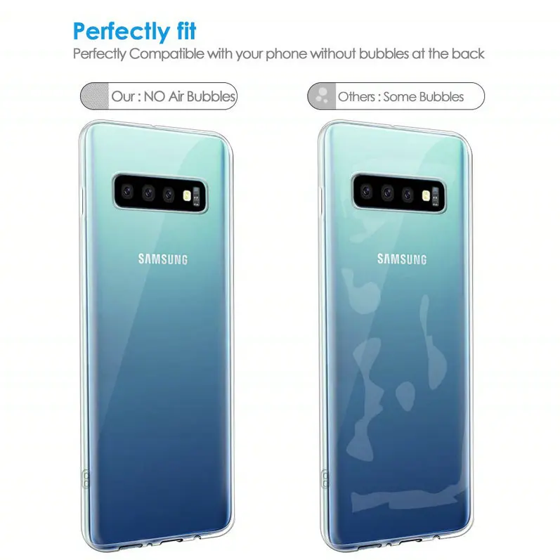 Чехол для Samsung Galaxy S10E мягкая силиконовая Прозрачная броня S10 задняя крышка plus