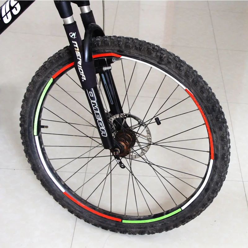 MTB велосипеда наклейки Велоспорт обода колеса DIY светоотражающие Наклейка для