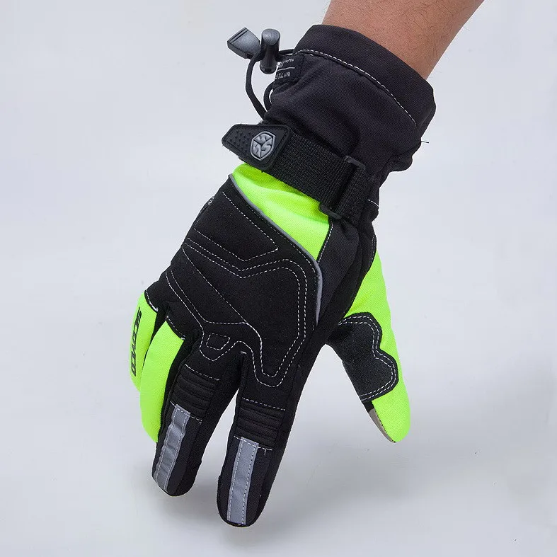 SCOYCO MC30 Ткань Оксфорд мото rcycle перчатки, теплые водонепроницаемые гоночные мото rbik мото крест полный палец перчатки