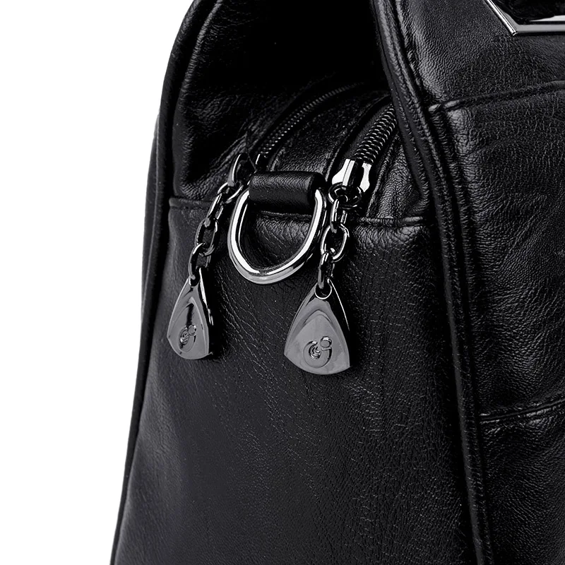 feminino bolsa de ombro de couro macio