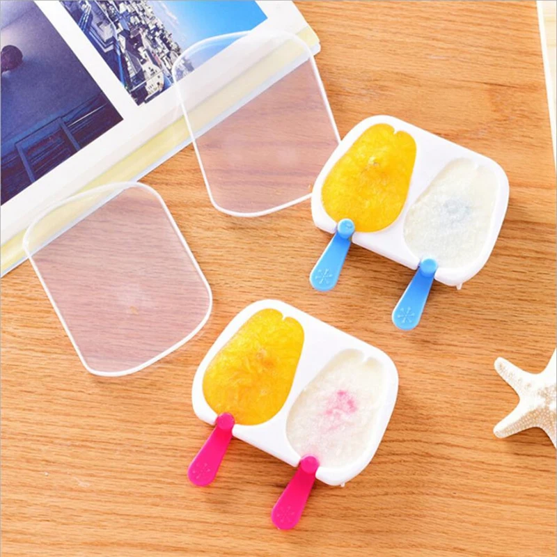 

Cartoon DIY Silicone Ice Cream Mold Popsicle Molds Popsicle Maker Holder Ice Mould with Popsicle Sticks Kitchen Tools B1