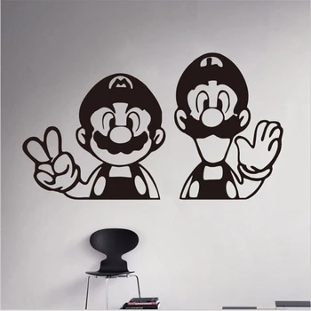 

2017 New Carton Super Mario Vinyl Decal Home Decoration Children Nursery Room Removable Wall Stickers Free Shipping