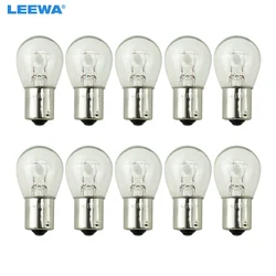 LEEWA 10pcs 24V 1156 BA15S S25 P21W Auto Clear Glass Lamp Turn Tail Bulb Truck Bus Indicator Halogen Lamp #CA1226