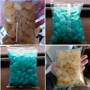 

100pcs/bag Gravel For Your Garden Yard Glow in the Dark Pebbles Stones for Walkway Wedding party Luminous Ornaments baby toy