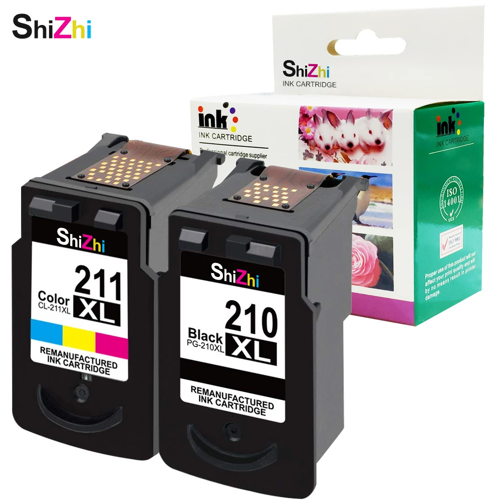 shizhi ink cartridge kompatibel untuk canon pg 210 pg 210xl pg 210 210xl pg210 pg210xl pixma ip2700 ip2702 mp240 mp490 mx320 mx340