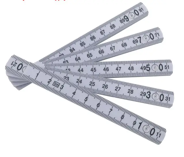 10 fold plastic universal folding ruler measuring tool multifunctional woodworking ruler Four
