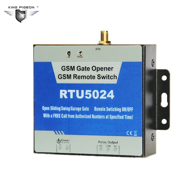 RTU5024 GSM Garage Swing Sliding GSM Gate Opener Relay Switch Remote Access Control Wireless Door Opener Free Call SMS