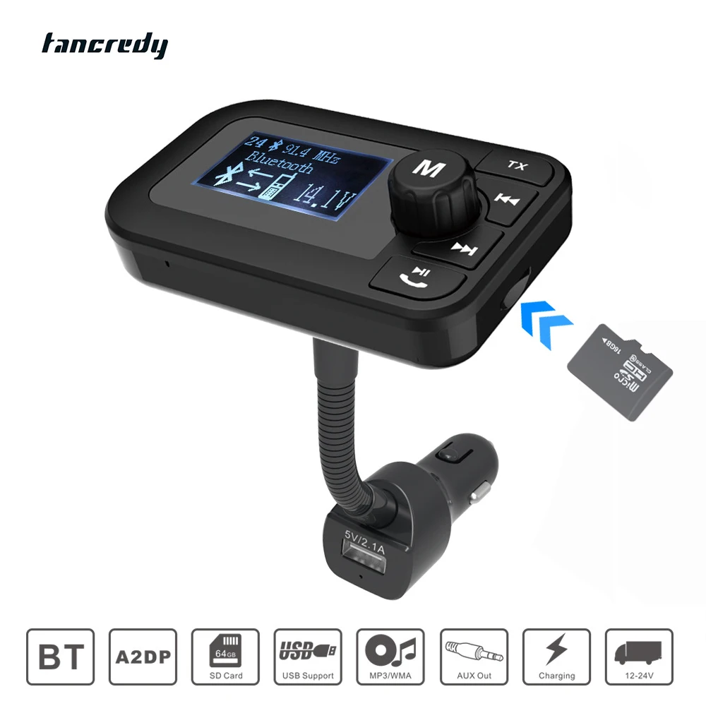 Buy Wireless Bluetooth FM Transmitter Modulator Aux