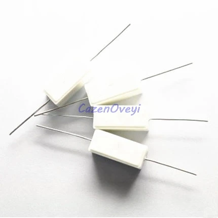 

10pcs/lot 5W Cement resistance 0.1 ~ 10k ohm 5% 0.22 0.33 0.5 1 10 100 1K 10K ohm 0.1R 0.22R 0.33R 0.5R 1R 10R 100R