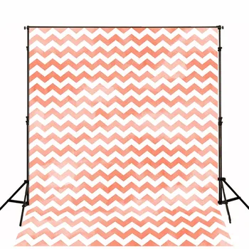 

TR Thin Fabric Cloth Printed Art Fabric Photography Wallpaper Backdrop Newborns Baby Pink Chevron Background 5ftx7ft