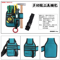 Sac de rangement en tissu Oxford 600D, matériel étanche, outils, électricien, grande capacité, trousse à outils, pochette de ceinture de poche, 1 pièce 