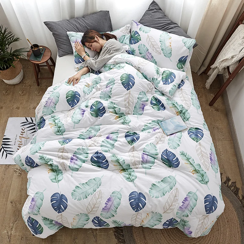 

Svetanya Spring Quilt print bedding Throws Blanket Plaids 150*200cm 200*230cm 220x240cm (NO Pillowcase)