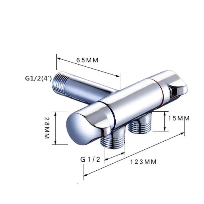 G1/2 латунный треугольный клапан один в два из двойной воды двойной контроль угловой клапан многофункциональный водяной клапан стиральные машины; краны