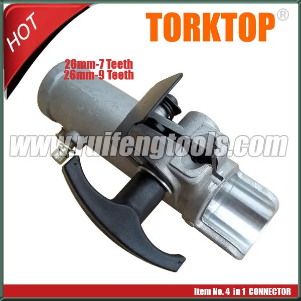 

4 in one grass trimmer brush cutter CONNECTOR pole 26mm 7 teeth 9 teeth