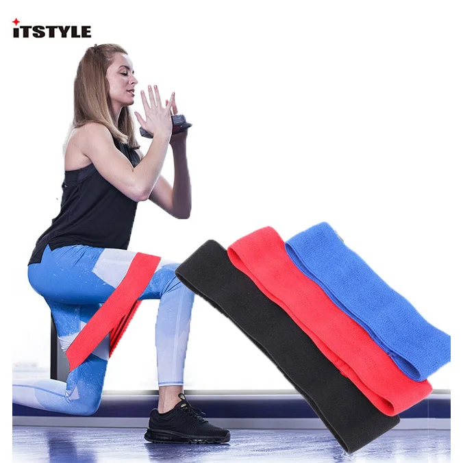 ITSTYLE Hip loop Resistance Bands Nylon latex Warmups Squats Mobility Workout Leg pull rope bands Fitness S/M/L | Спорт и