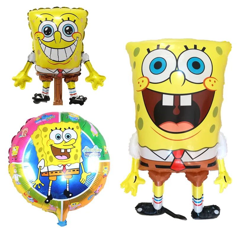 1pcs Birthday Balloons 3d Spongebob Party Supplies Ballon Balon