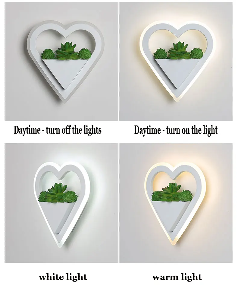 Simples e Moderno Luz de Parede Wecus Nova Arte Planta Lâmpada Cabeceira Personalidade Criativa Corredor Sala Estar Parede 14 simples e moderno lâmpada cabeceira personalidade criativa