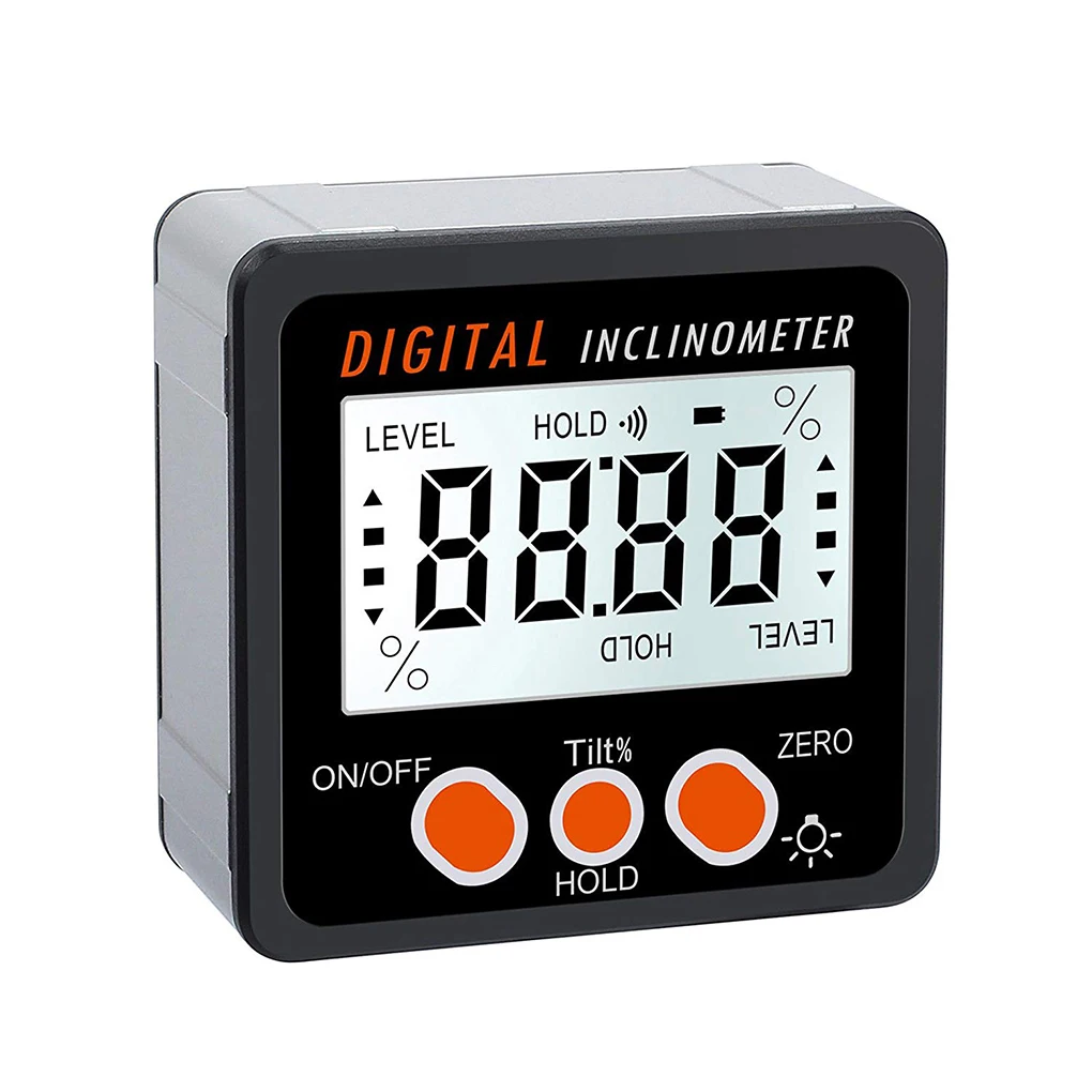 

360 Degree Angle Digital Protractor Inclinometer Measuring Tools Electronic Bevel Box Angle Gauge Meter Magnetic Base