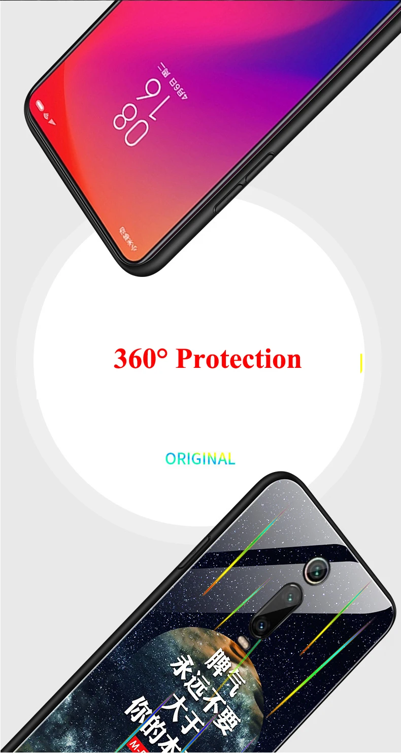 Laser Lu mi nous для Xiaomi mi 9T Pro 9T 9 Lite CC9 CC9E 6X A2 A3 Red mi K20 Note 8 7 глянцевый ударопрочный чехол из закаленного стекла