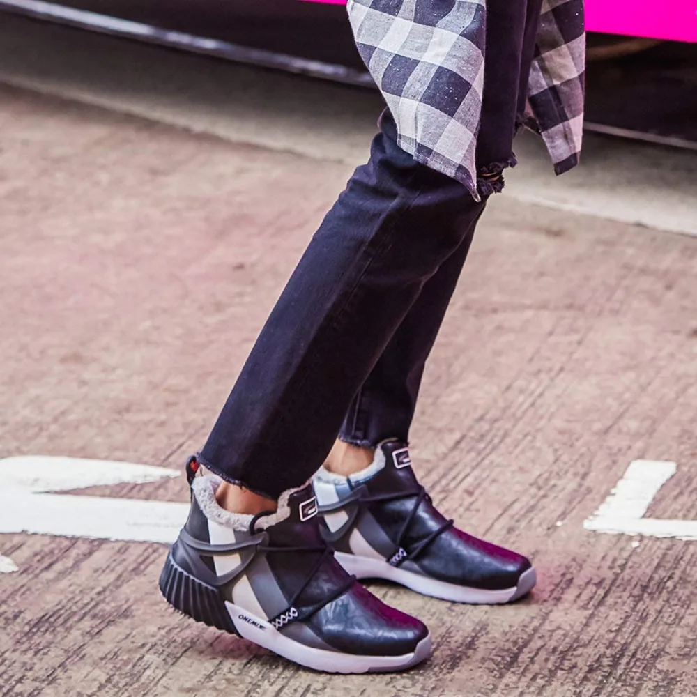 ONEMIX Women's Winter Snow Boots Keep Warm Sneakers for Female Footwear Comfortable Running Shoes Walking Outdoor Sport Trainers