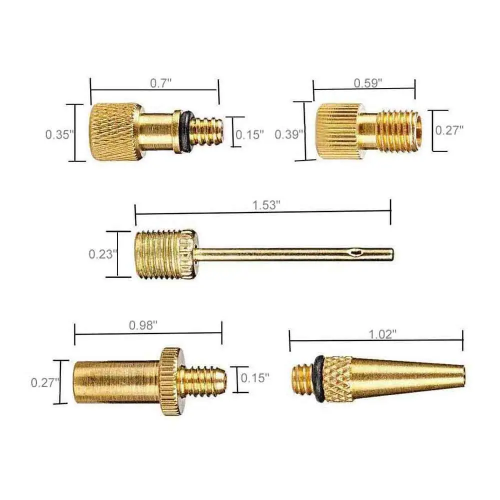 10/15 шт. велосипедный Клапан адаптер комплект баскетбол пневматическая игла конвертер велосипед Накачка шин аксессуары для SV AV DV