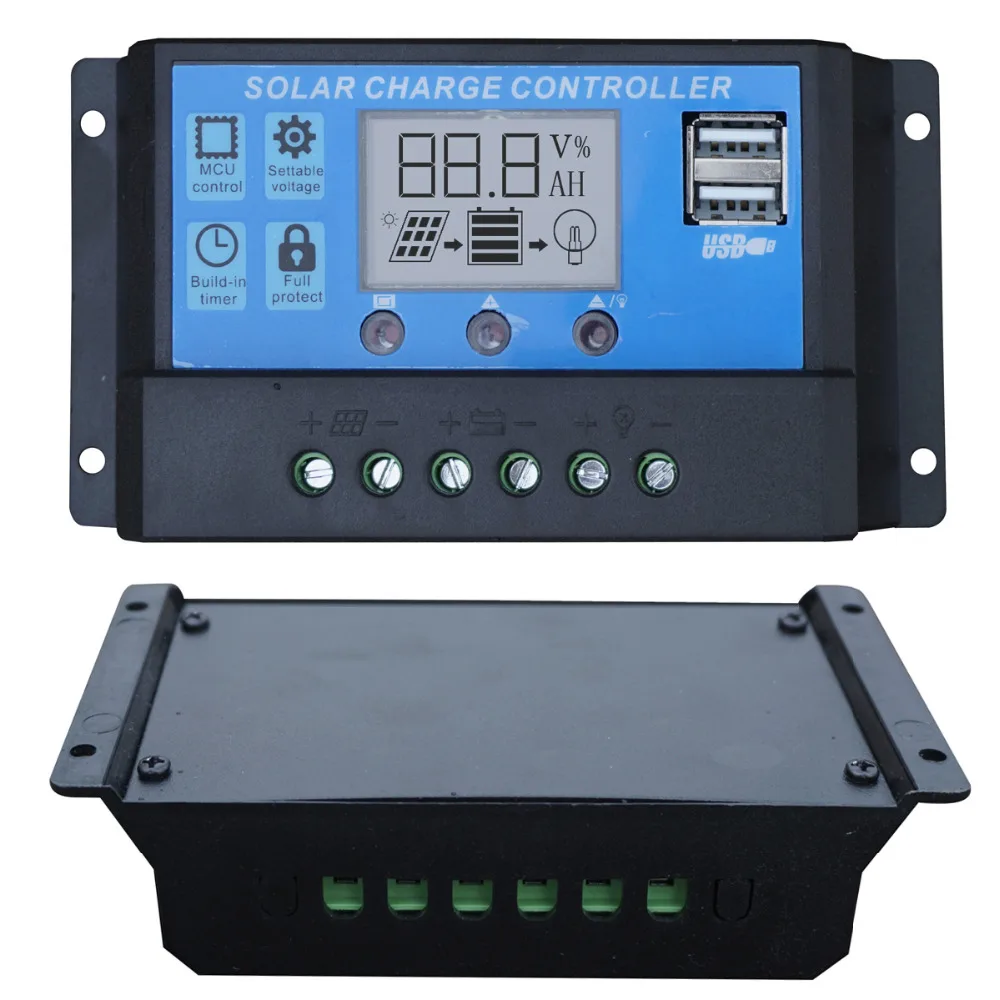 20A LCD Solar Charge Controller 12V /24V pwm Solar Panel Battery