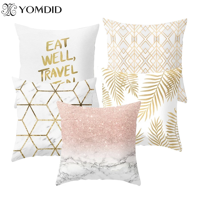 

Geometric Cushion cover Simple geometric letter Throw Pillow Case Cushion Covers For Sofa Car Home Decorative Pillowcase 45x45cm