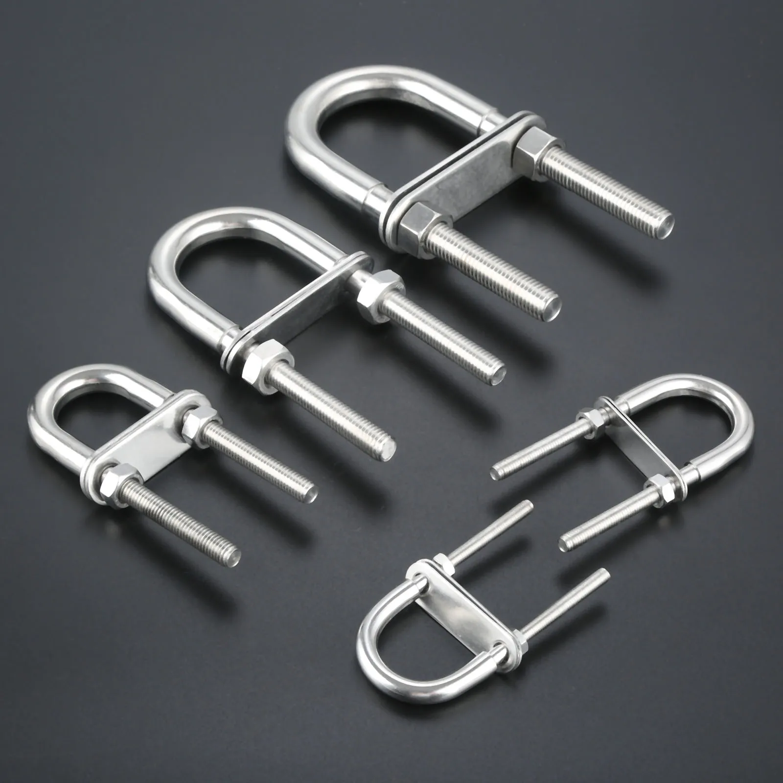 

Yacht Bow Stern Eye U-Bolt Stainless Steel Marine Bolt Rope Rigging M5*78 M6*90 M8*100 M10*130 M12*150 Replace Boats Accessories