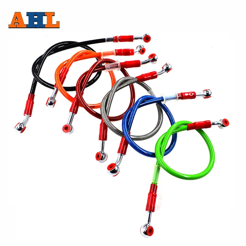 

AHL Motorcycle 6 ColorS Dirt Bike Braided Steel Reinforce For Brake Line Cable Clutch Oil Hose Tube Pipe 95cm 100cm 110cm