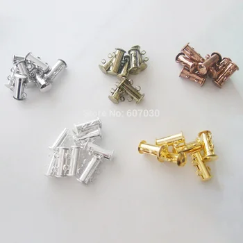 

10Pcs Silver Color Tube Magnetic End Clasps Connectors Buckle Hook Clasps For DIY Necklaces Bracelets Jewelry Making