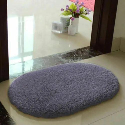 New Bathroom Carpet Bath Mat Soft Microfiber Shaggy Non Slip Absorbent Bath Mat Bathroom Shower Rugs Carpet
