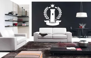 

Wall Vinyl Sticker Room Decals Mural Design Art Chess Piece Game Crown