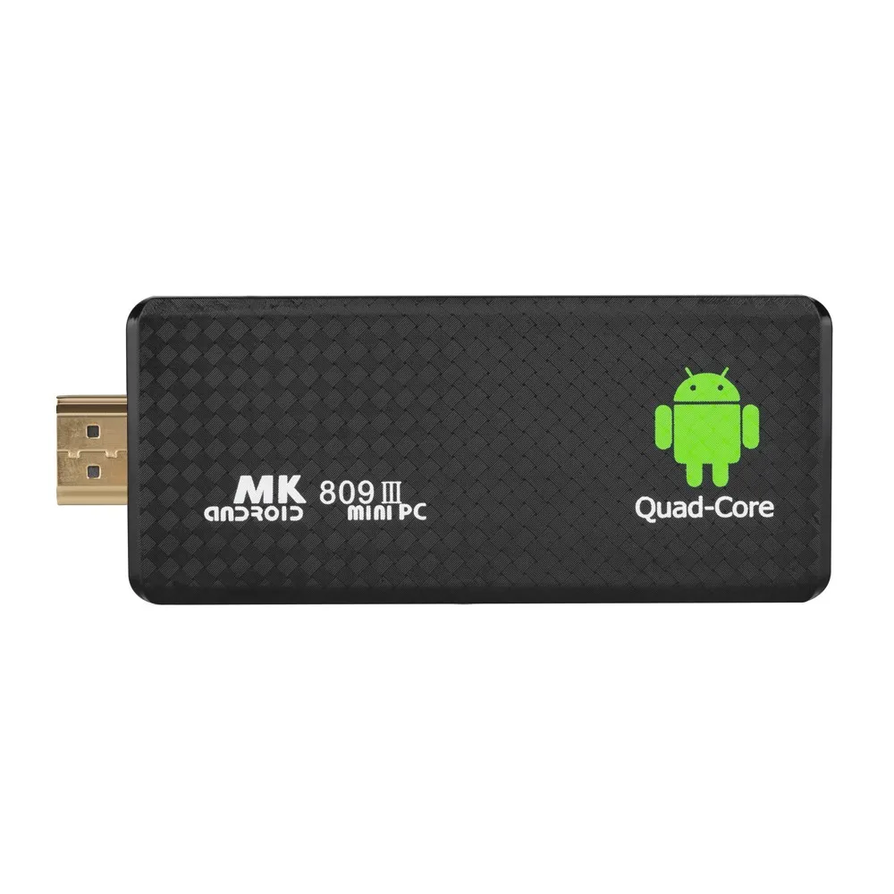 MK809 III Android 5,1 ТВ ключ RK3229 четырехъядерный 2 Гб 16 Гб 4 к 3D AirPlay Miracast DLNA H.265 WiFi умный медиаплеер