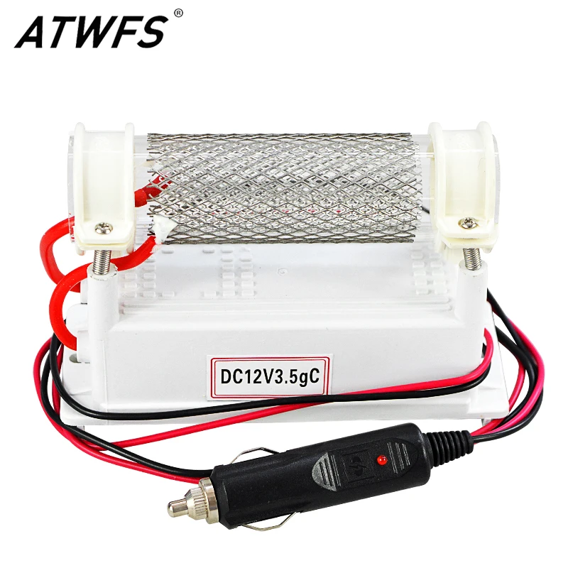 ATWFS DC12v 3.5g Car Ozone Generator Air Purifier Ozonizer Car Ozonator Air Cleaner Sterilization Odor Removal ATWFS DC12v 3.5g Car Ozone Generator Air Purifier Ozonizer Car Ozonator Air Cleaner Sterilization Odor Removal