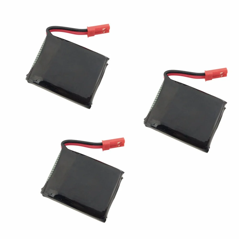 3PCS 3.7V 650mAh LiPo Battery JST connector for  X8TW X8T Q1012 Q9 Remote Control airplane RC Spare Parts