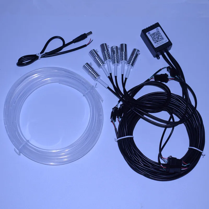 Car RGB Fiber Optic Atmosphere Lamps Remote Control / App Control Car Interior Light Ambient Light Decorative Dashboard Door Car RGB Fiber Optic Atmosphere Lamps Remote Control / App Control Car Interior Light Ambient Light Decorative Dashboard Door