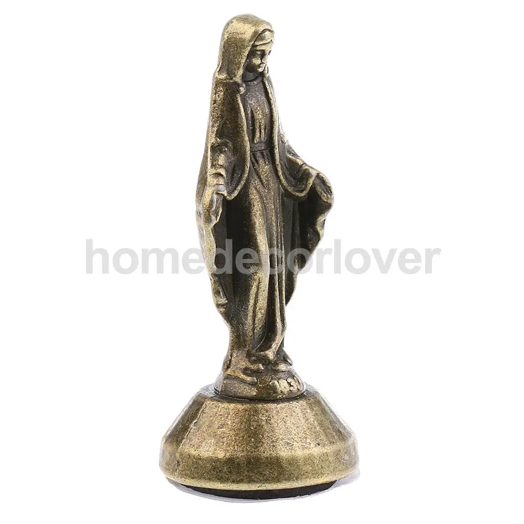 Madonna christ Statue Figurine for car home chapel Decor Bronze