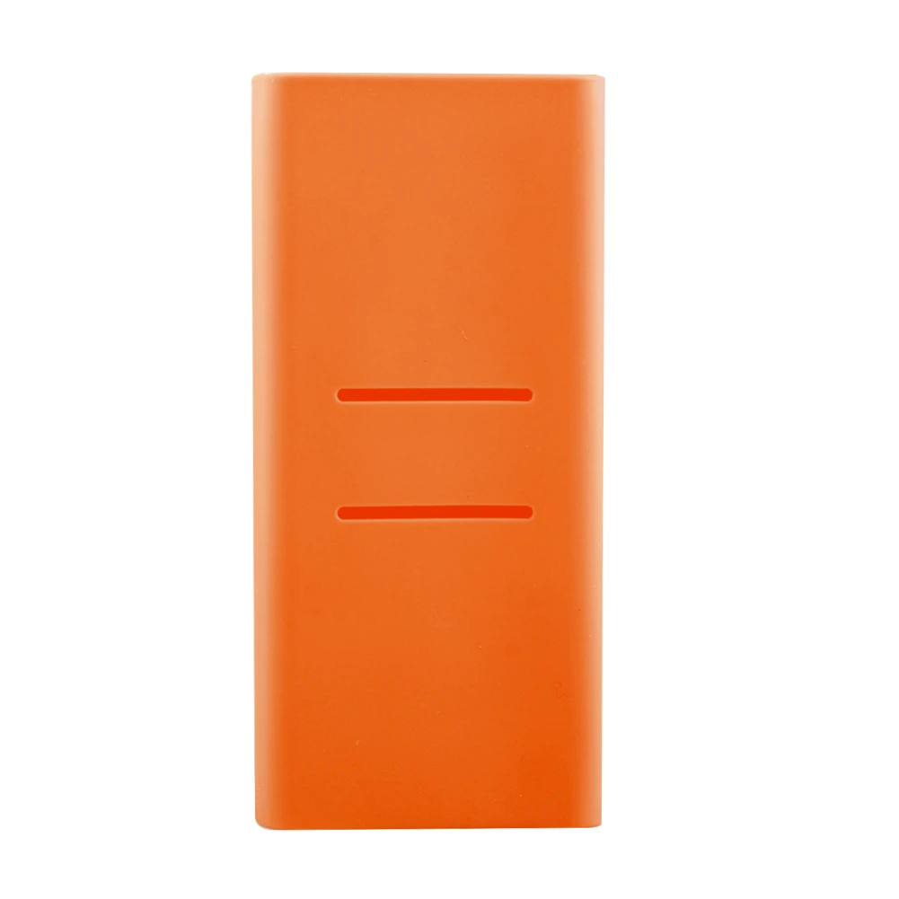 1 шт. для Xiaomi Внешний аккумулятор чехол силиконовый чехол портативная Внешняя батарея, крышка для 20000 мАч Xiaomi power Bank - Цвет: Orange