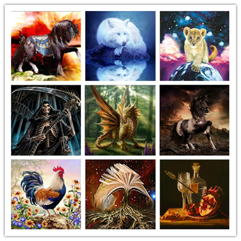 

Diamond Embroidery DIY Diamond Painting Cross Stitch Kit Animal & Toad Picture 3D Diamond Mosaic Home Decor