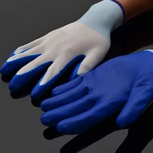 ZK20 A дюжина 12 пар нитриловые покрытые рабочие садовые ремонтные перчатки Защитная одежда нейлон Безопасность Рабочая фабрика дропшиппинг