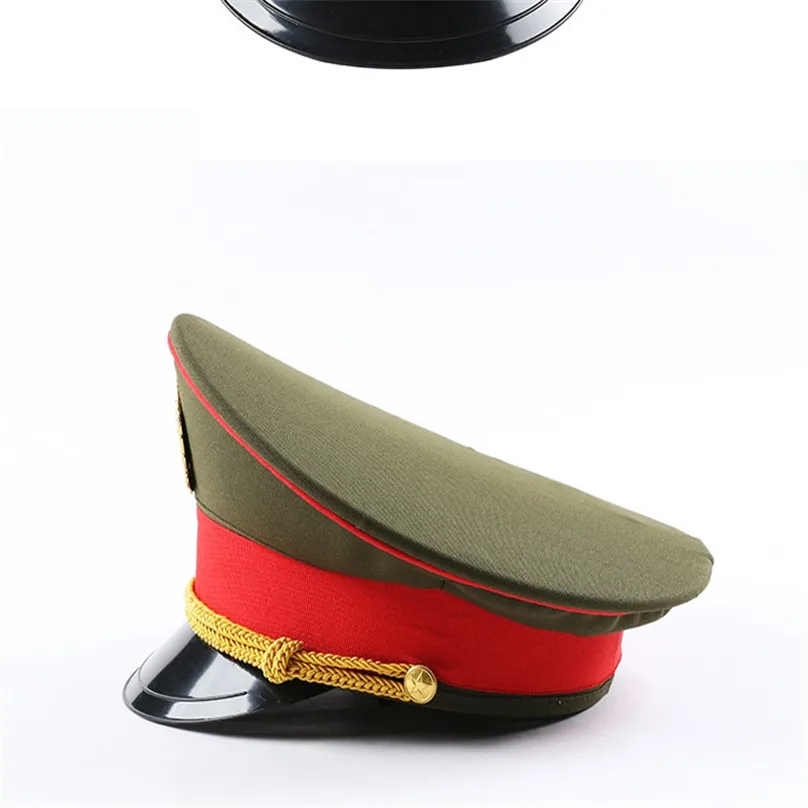  leather captain hat naval caps military hats wide brim army Visor cap cospaly Halloween Christmas g