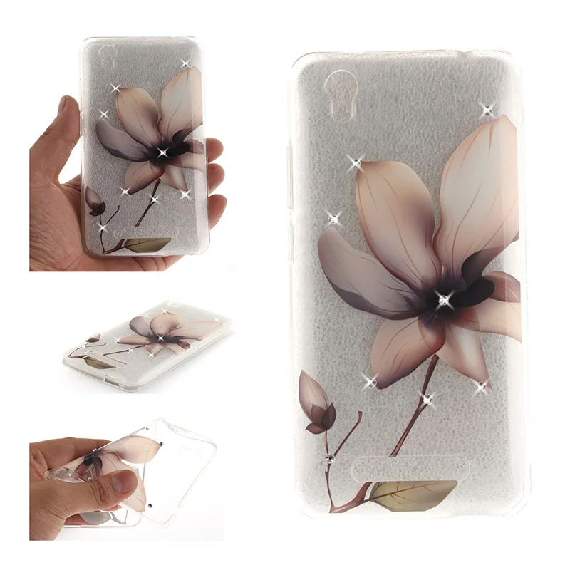 Soft TPU Phone Case For ZTE Blade X3 T620,KeFo Bling Rhinestone Silicone For ZTE Blade A452 Q519T Blade D2 Blade T620 5.0 inch Cover (7)