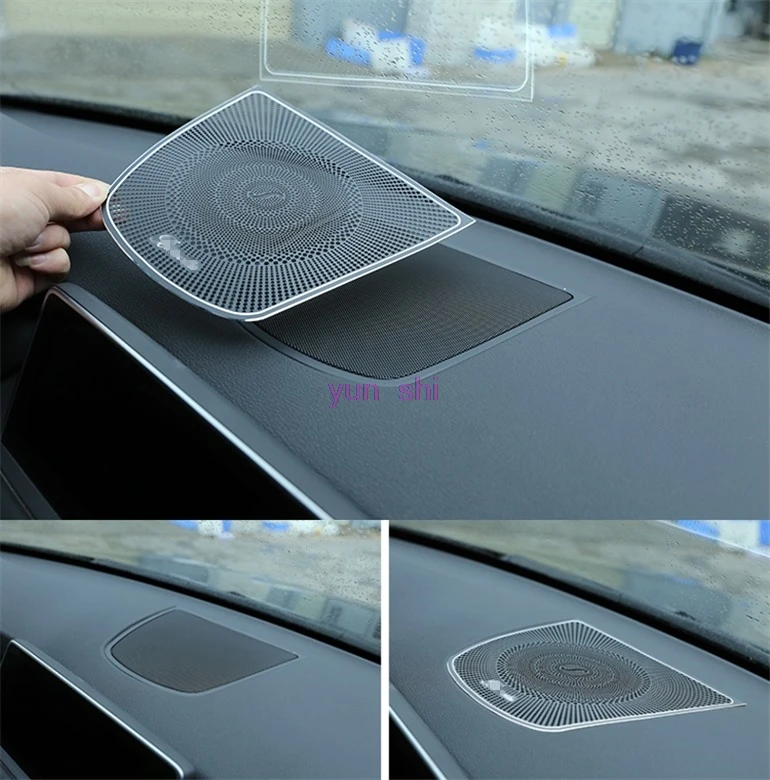 Car Dashboards Loudspeaker Decoration Covers Audio Horn Stickers Car-styling For BMW 2014-17 X5 F15 2015-17 X6 F16 Accessories