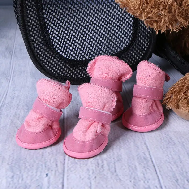 4 шт. зимние теплые ботинки для собак размеры XS/M/L/XL|pet shoes|shoes dogpet dog shoes |